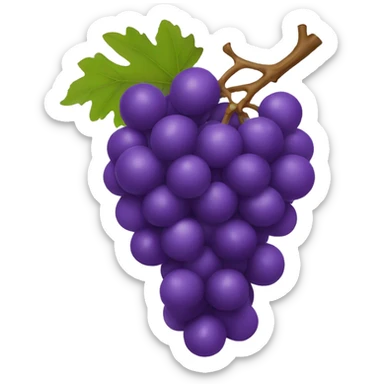 purple grape sticker
