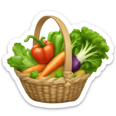 vegetable basket sticker