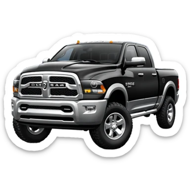 2017 Dodge Ram Ourdoorsman Black sticker