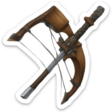 Weapon with bow  sticker