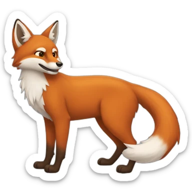 Renard kawaï sticker