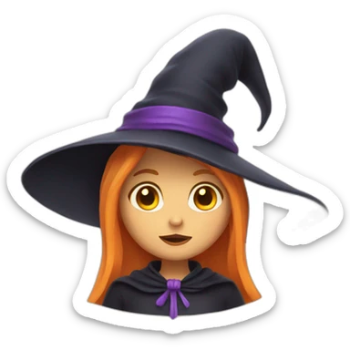 a witch sticker