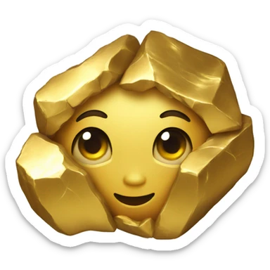 gold nugget sticker