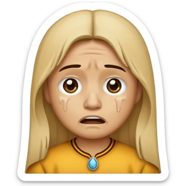 An fsu emoji with an fsu fan crying/depressed so a Seminole sticker