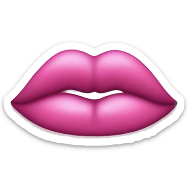 Pink kissy mark  sticker