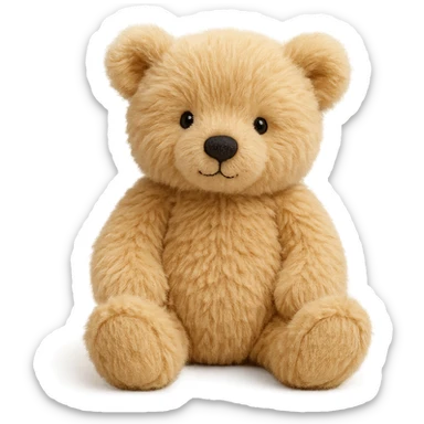 jellycat stuffed plush blonde grizzly bear cub sticker