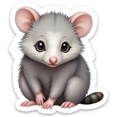 baby opossum sticker