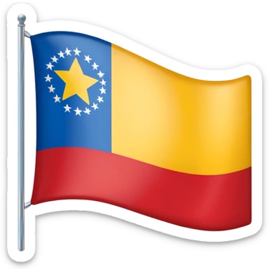 Bandera de Venezuela con destellos  sticker