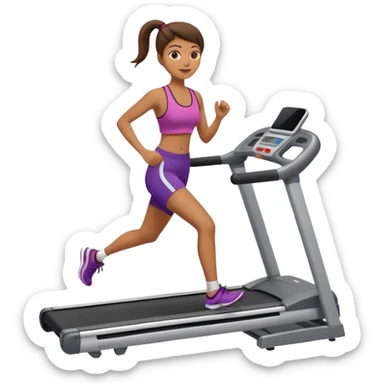 Create a clean girl treadmill sticker