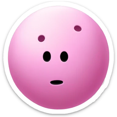 light pink pickle-ball ball, no face sticker