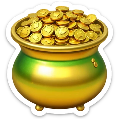 pot of gold sticker
