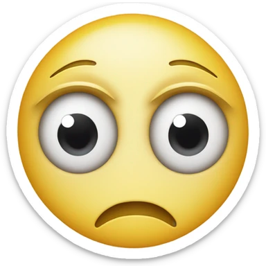 One eyed smiley face sticker