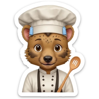 chef hyena sticker