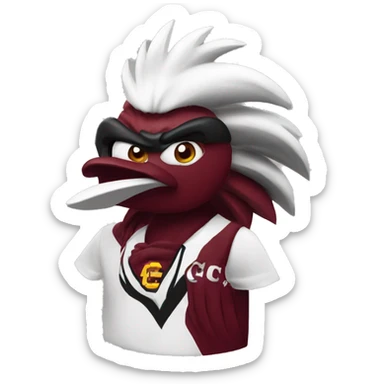 south carolina gamecocks mascot sticker