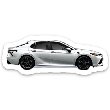 Side profile of a 2021 Toyota Camry Nightshade sticker