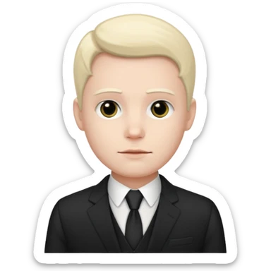 Victor Van Dort head sticker