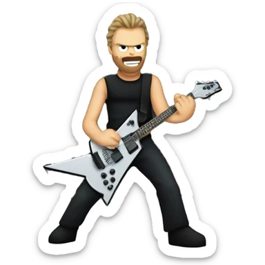 Metallica band sticker