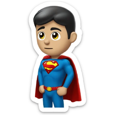 Superman loss prevention  sticker