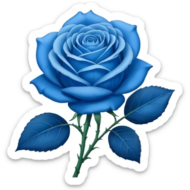 une rose bleu sticker