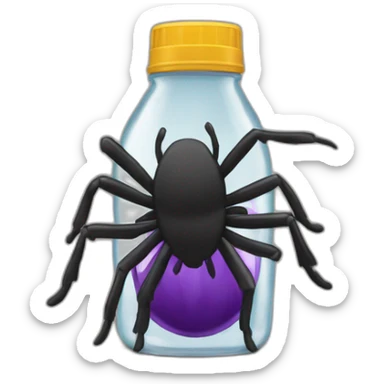 Araignée dans une bouteille sticker