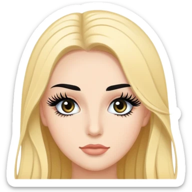 eyelash extensions  sticker