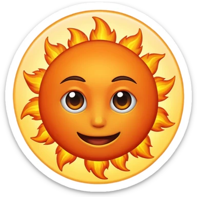 the sun has set sticker