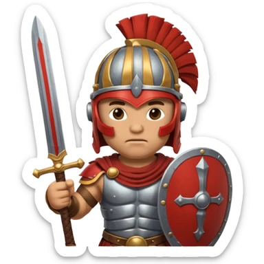 an animal Roman Gladiator sticker