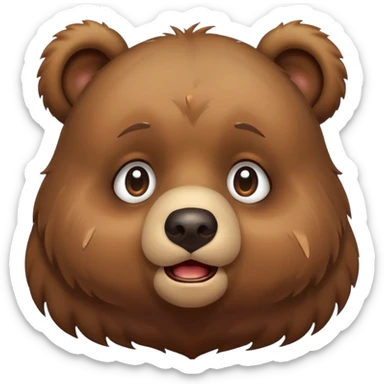 cute bear that is crying sticker