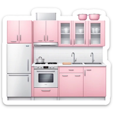 babypink kitchen sticker