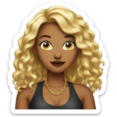 Bad gyal singer sticker