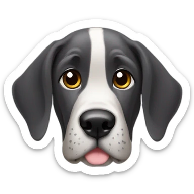 Cute little Great Dane sticker