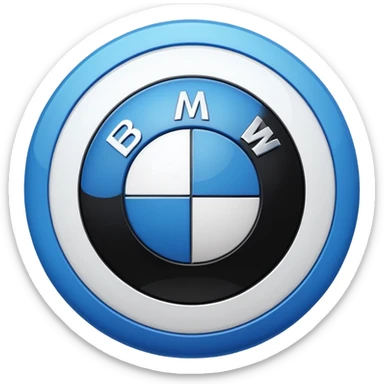 Create BMW logo Emoji sticker