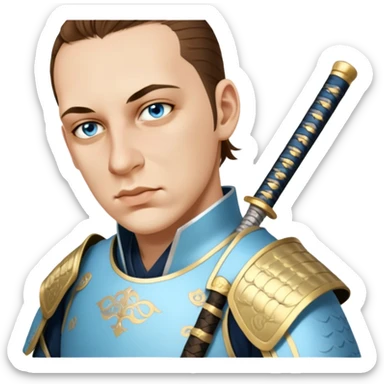 Elegant Samurai sticker