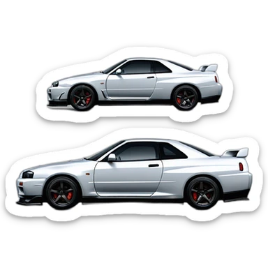 nissan gtr r34 skyline sticker