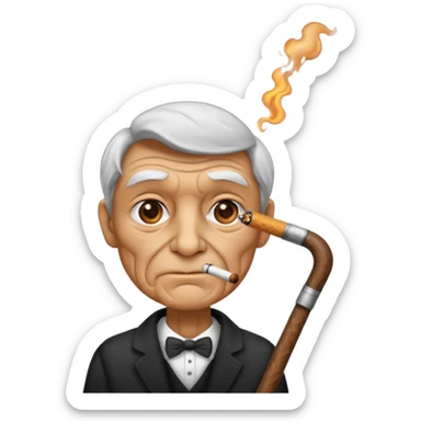Cane fumando  sticker