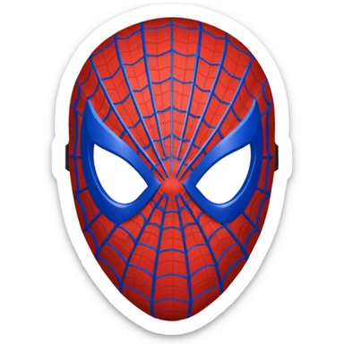 Spiderman mask without background  sticker