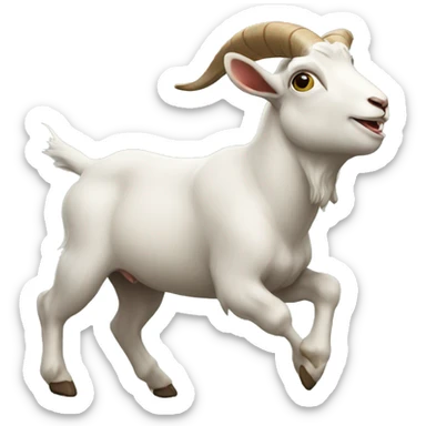 goat bucking like a bull sticker