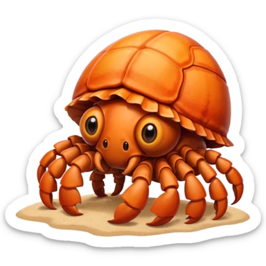 Cute Hermit crab sticker