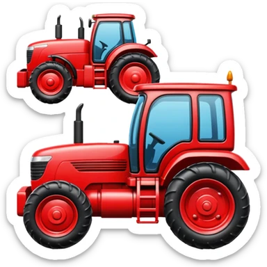 plastic toy  tractor sticker