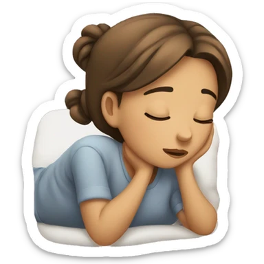 Sleepy girl  sticker