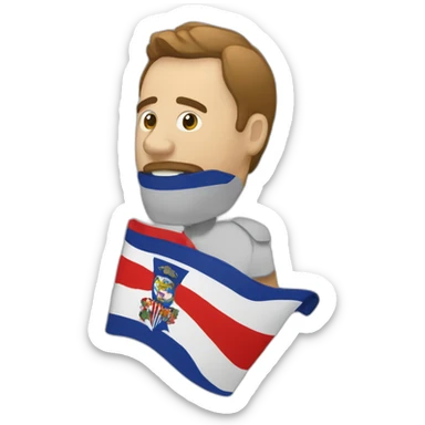 A bandera testa mora sticker