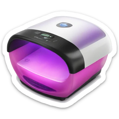 Realistic uv nail lamp sticker