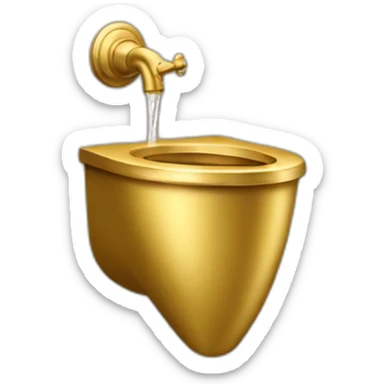 golden urinal sticker