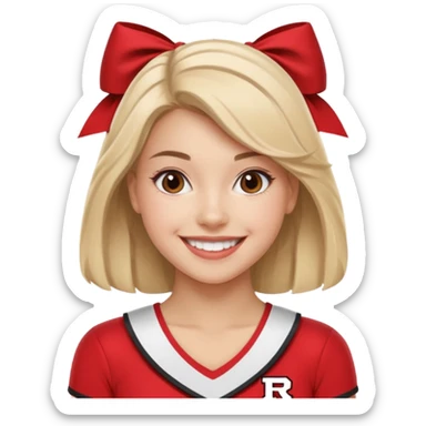 Rutgers Cheerleader sticker