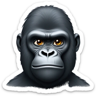 Gorilla shrugging shoulders like 🤷‍♂️  sticker