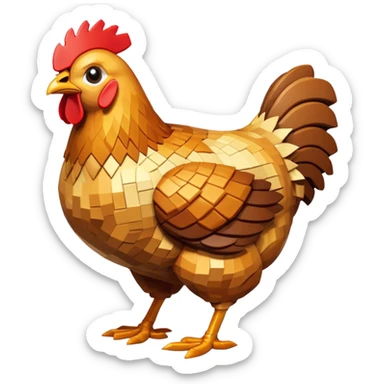 roasted chicken inspired by Minecraft sticker