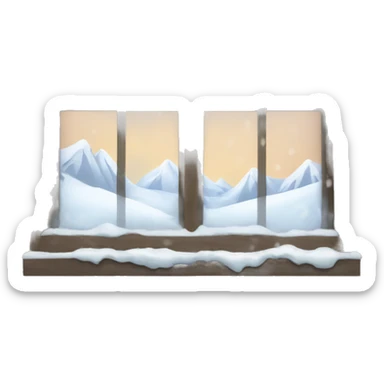 Snow Window sticker