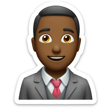 Emoji qui fais un bisous qui envoie un cœur sticker