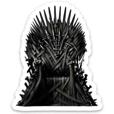 iron throne game of throne sticker