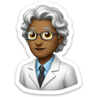 strong, nice, scientist, peace sticker